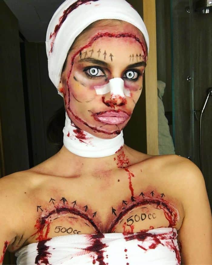 Celebrity Halloween Costumes sara sampio plastic surgery