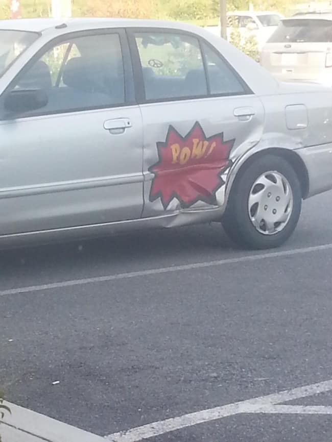 Clever Life Hacks car pow decal