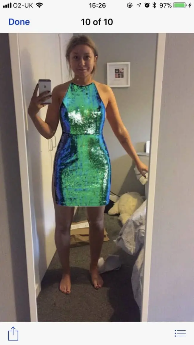 Clever Life Hacks tries on dresses photoshop