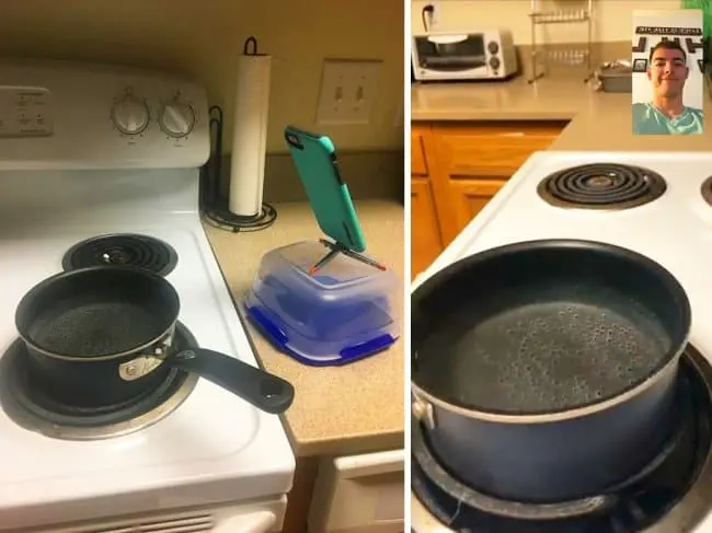 Clever Life Hacks video call boiling water