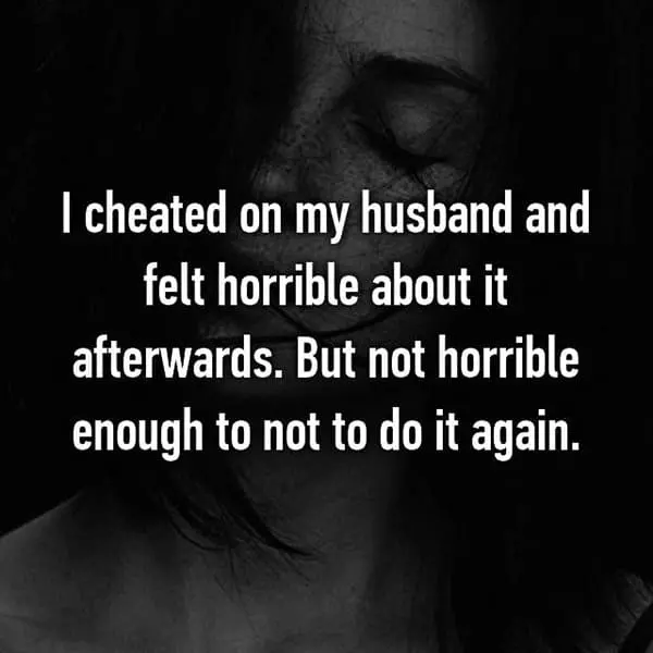 Confessions From Cheating Spouses felt horrible