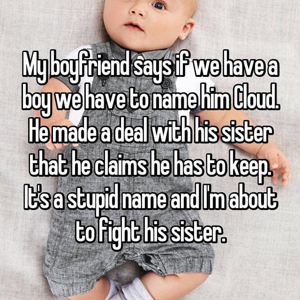 Disagreeing On Baby Names cloud
