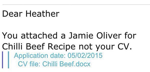 Email And Text Fails chilli beef