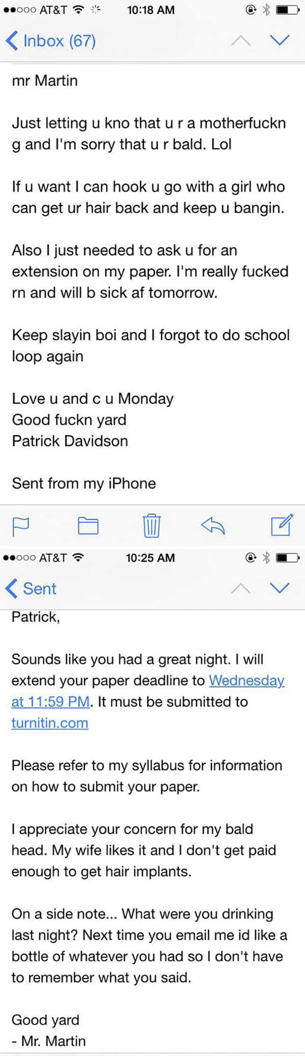 Email And Text Fails drunk