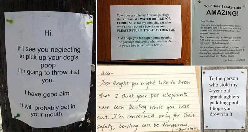 Hilarious Notes Left By Neighbors That Will Make You Giggle