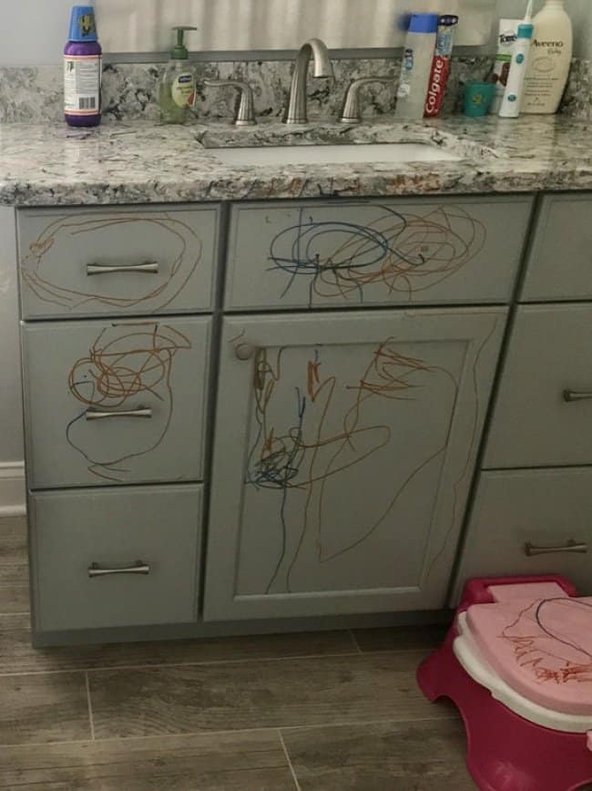Leaving Kids Unattended cabinet drawings