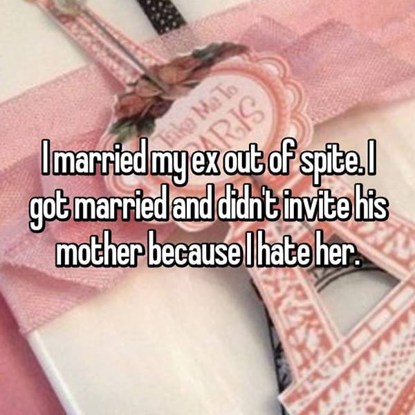 Married An Ex Partner spite
