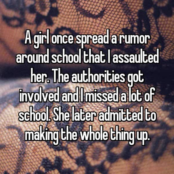 Meanest Things Girls Did High School made the whole thing up