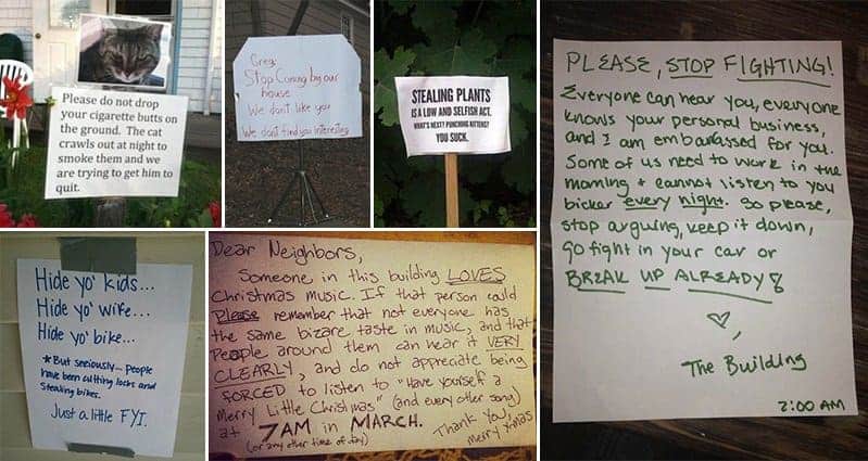 Notes Left By Neighbors That Will Make You Giggle