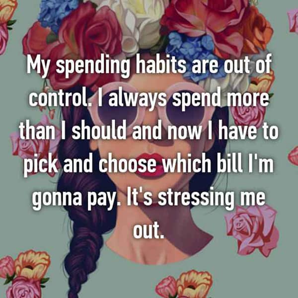 Out Of Control Spending Habits choose which bill