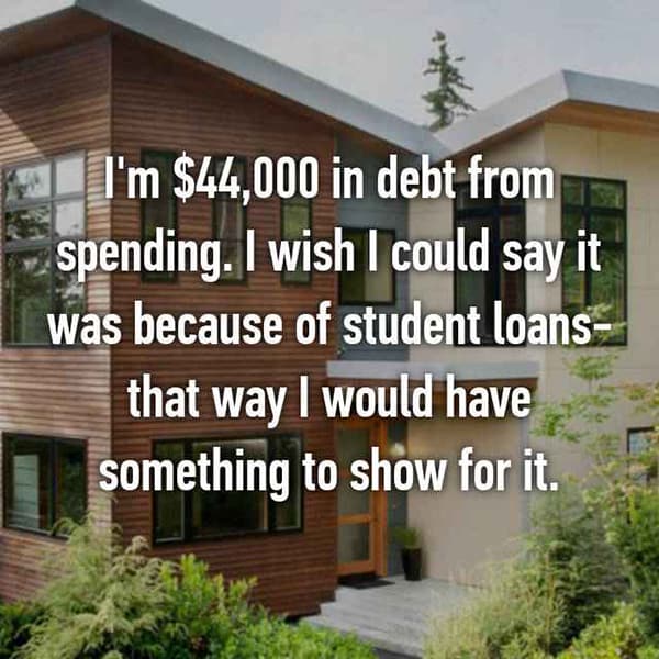 Out Of Control Spending Habits in debt
