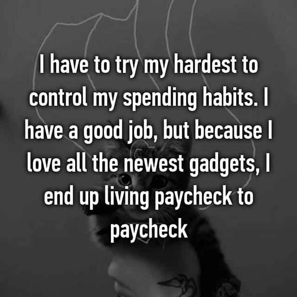 Out Of Control Spending Habits paycheck to paycheck