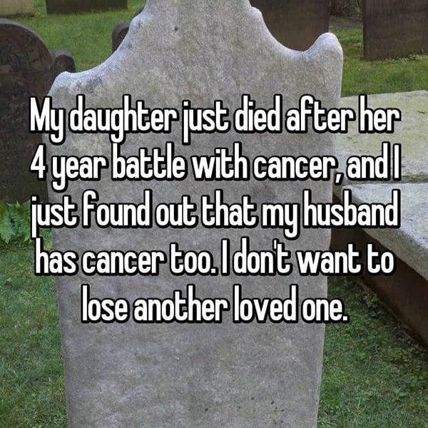 Parents With Children Who Have Cancer husband has cancer too