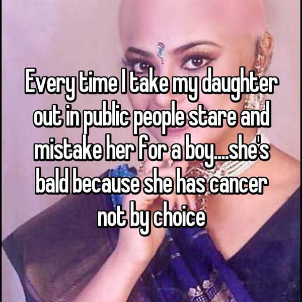 Parents With Children Who Have Cancer shes bald
