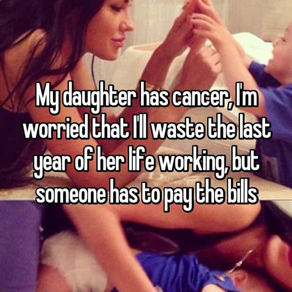 Parents With Children Who Have Cancer someone has to pay the bills