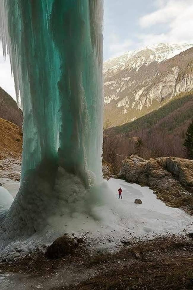 Photos Of Nature frozen waterfall