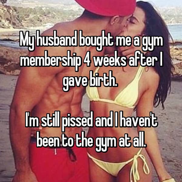 Realities Of Life After Giving Birth gym membership