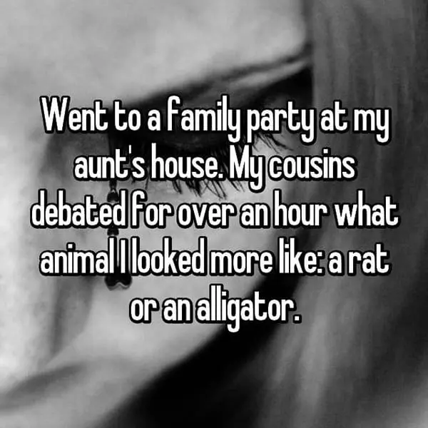 Rudest Things Relatives Have Said animal i looked like