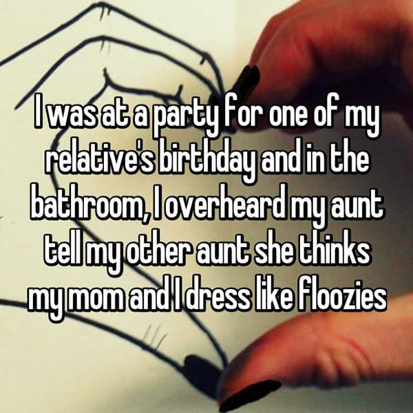 Rudest Things Relatives Have Said floozies