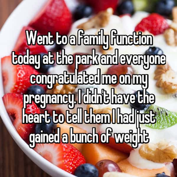 Rudest Things Relatives Have Said gained weight