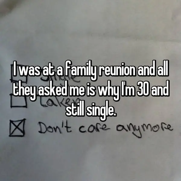 Rudest Things Relatives Have Said why still single