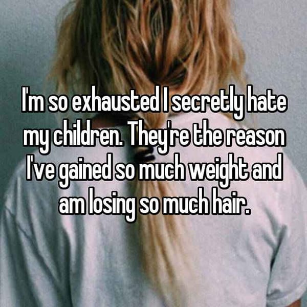 Shocking Confessions From Parents gained weight lost hair