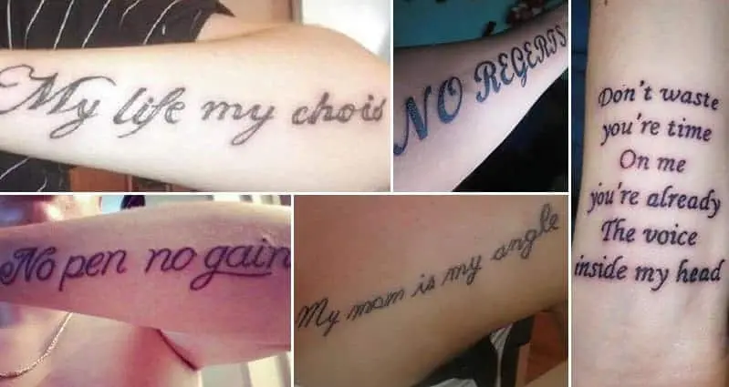 Tattoos That Failed Miserably At Using The Correct Spelling And Grammar