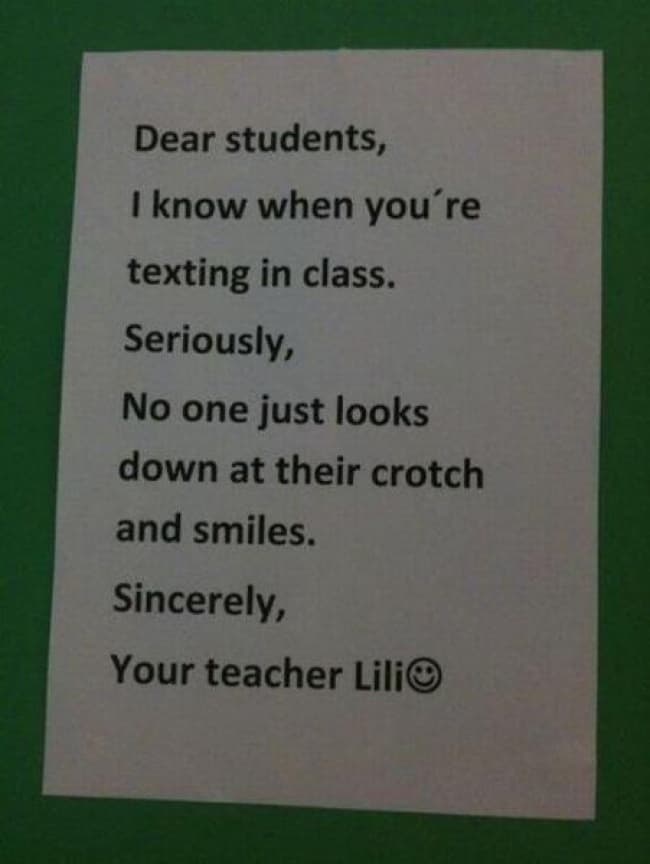 Teachers With An Awesome Sense Of Humor on phones