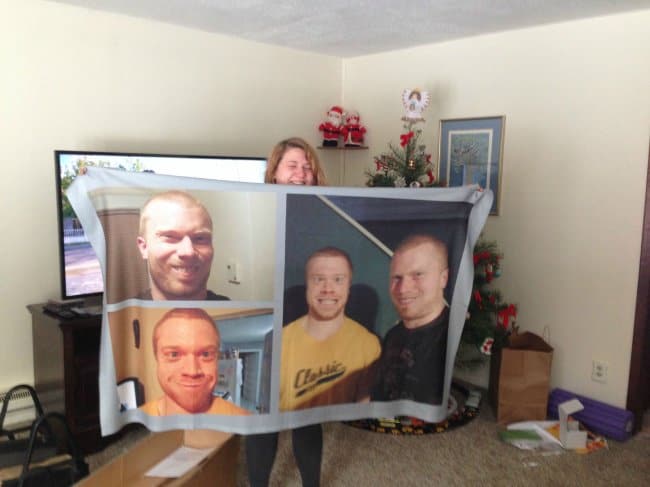 The Joys Of Having Siblings blanket with faces on