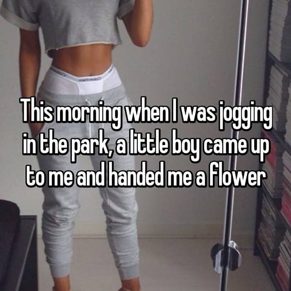 Things That Happened To Women Jogging handed me a flower