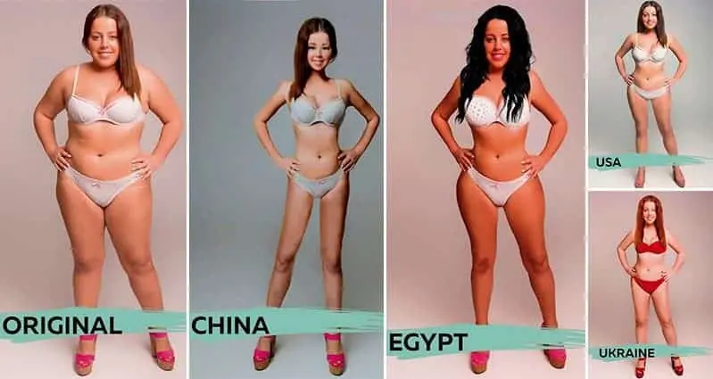 This Female Was Photoshopped To Look Beautiful In 18 Different Countries