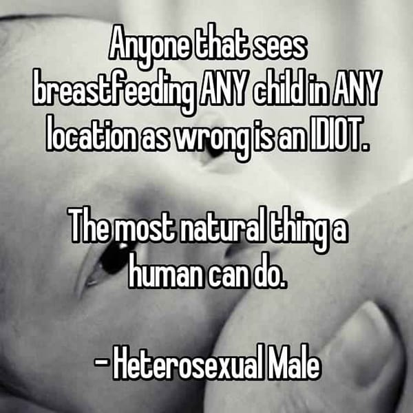 Thoughts On Breastfeeding men any child any location
