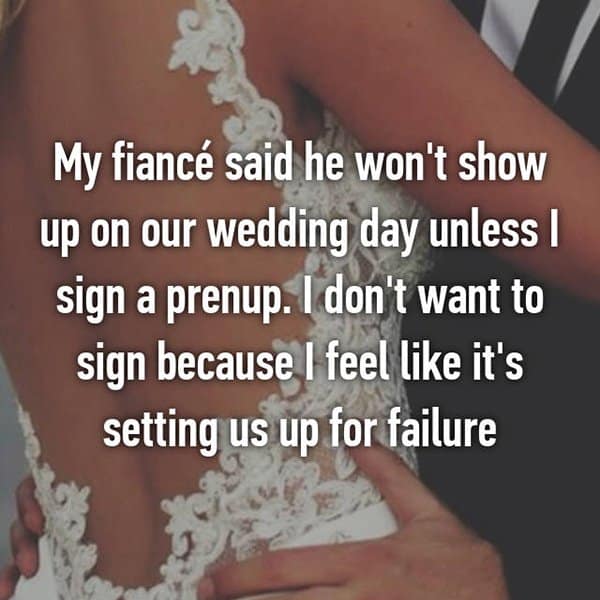 Thoughts On Prenuptial Agreements setting us up for failure
