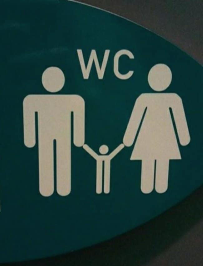 Times Designers Had One Job child toilet sign