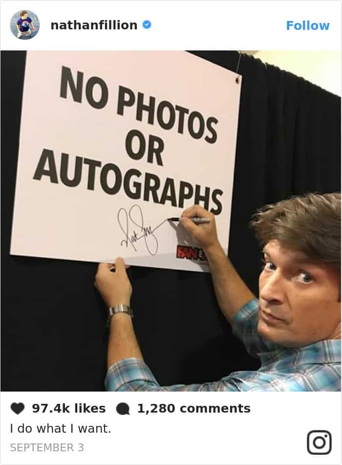 Tweets By Nathan Fillion no photos