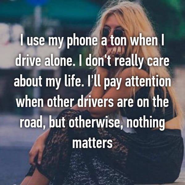 Using Phones Whilst Driving dont care about my life