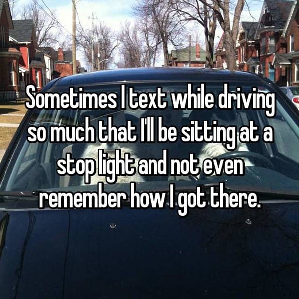 Using Phones Whilst Driving text so much