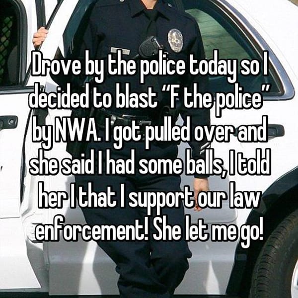 Ways That People Got Out Of Traffic Tickets blast f the police