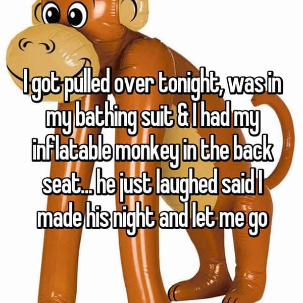 Ways That People Got Out Of Traffic Tickets inflatable monkey