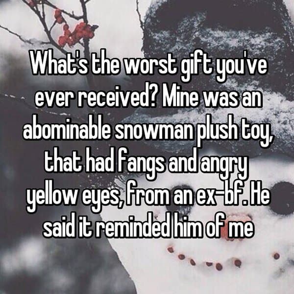 Worst Gifts snowman