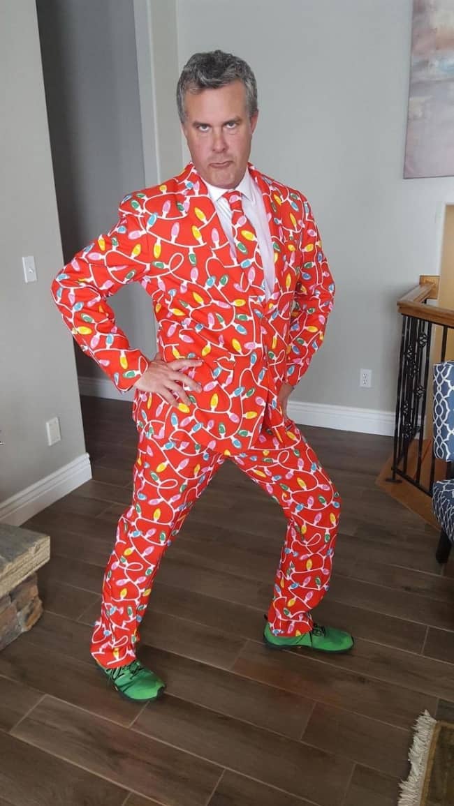 family humor christmas day suit