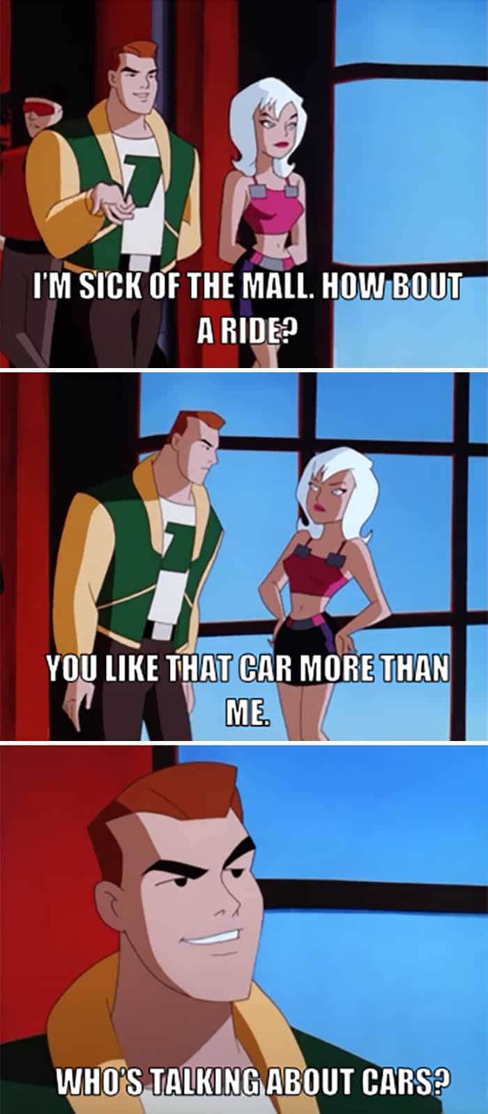 Adult Jokes Hidden In Cartoons how about a ride