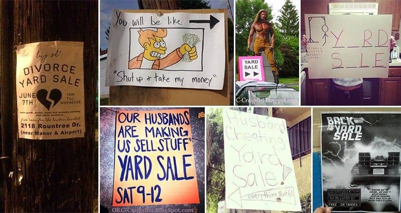 Awesome Yard Sale Signs To Make You Want To Buy People's Junk