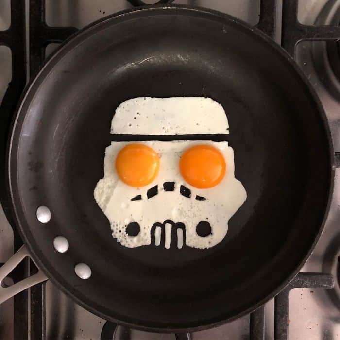 Breakfast Eggs Into Works Of Art stormtrooper