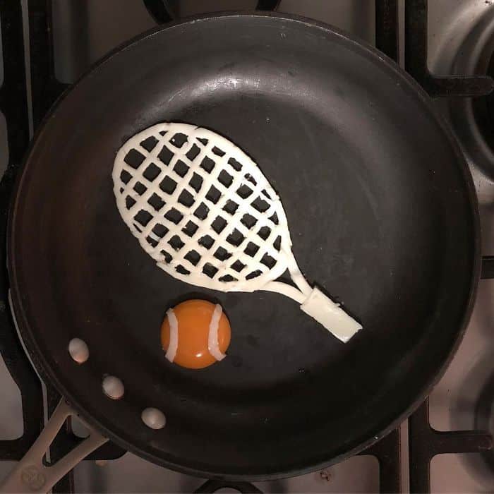 Breakfast Eggs Into Works Of Art tennis ball