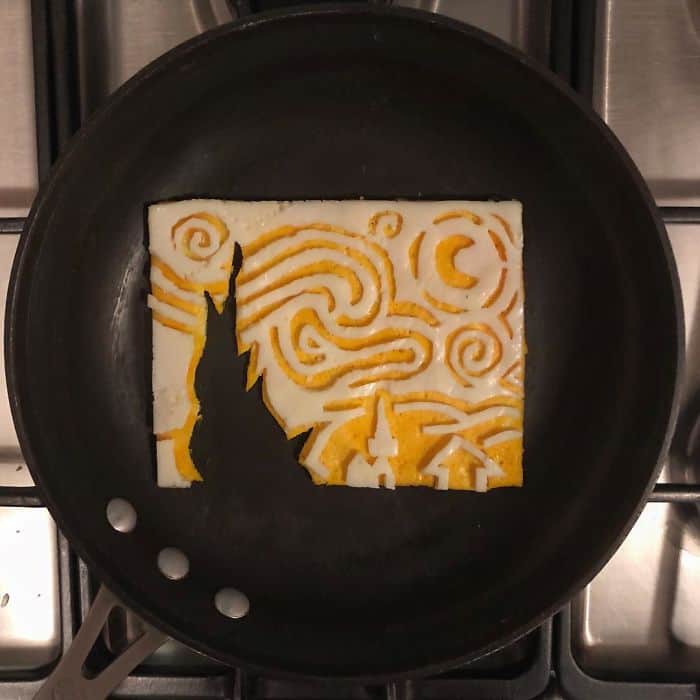 Breakfast Eggs Into Works Of Art van gogh