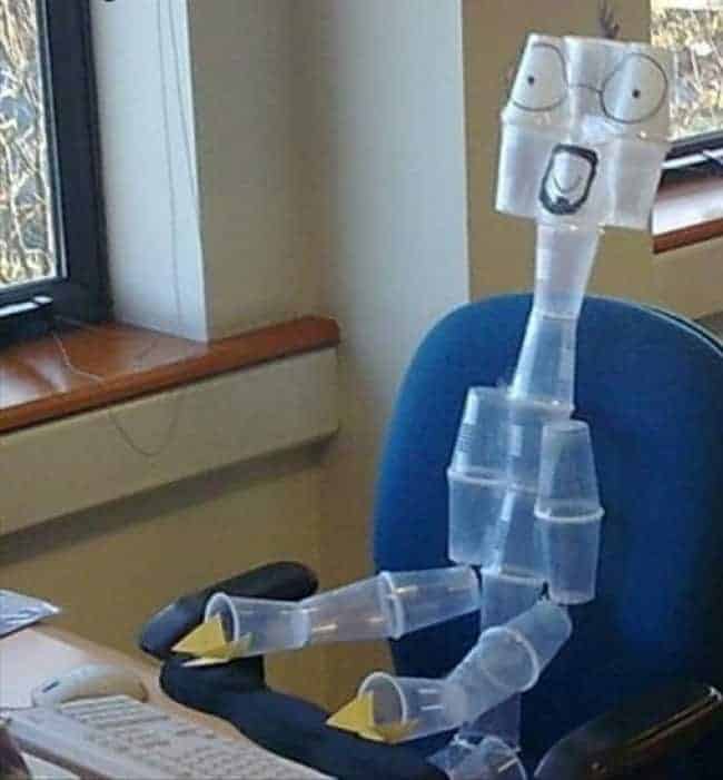 Cases Of Boredom Creativity person made of cups