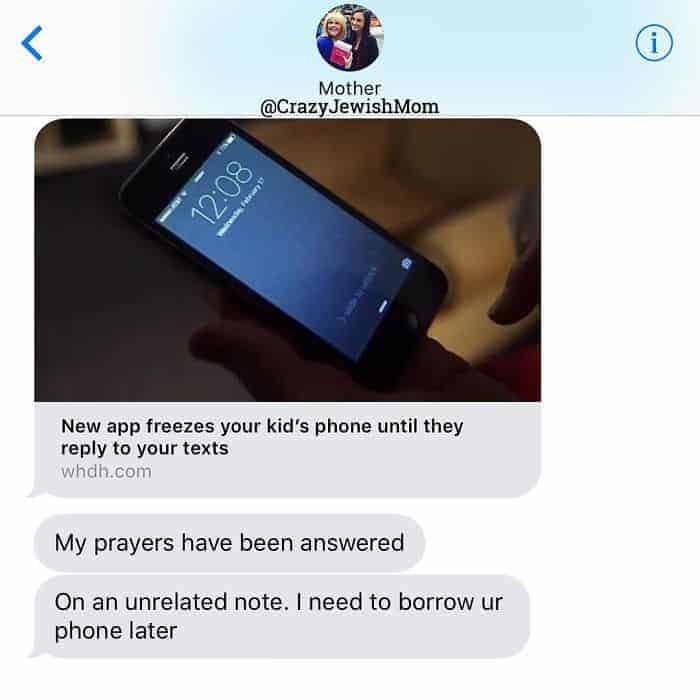 Crazy Jewish Mom Messages prayers answered