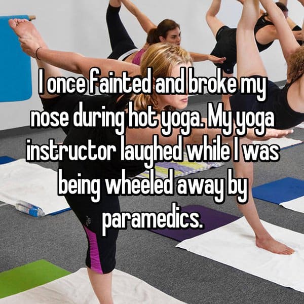 Embarrassing Yoga Experiences broke my nose