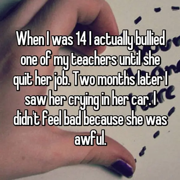 Former Bullies she was awful